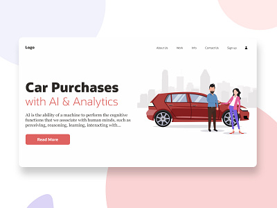 Ai Analytics web design concept art character design comic cute flat design illustration typography ui ui design ux vector