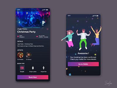 Christmas party event concept design