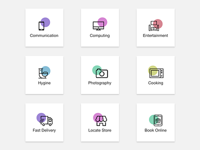 New Set of Icons for e-commerce design ecommerce flatdesign graphicdesign icon identity illustration typography ui ux vector