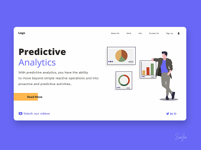 Predictive Analytics web design concept