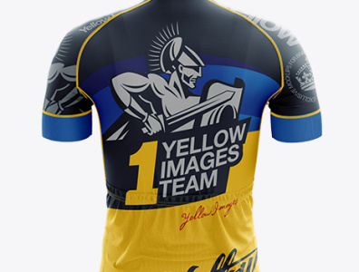 Download Psd Mockup Men's Cycling Jersey Mockup - Back View branding design graphic design illustration logo