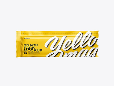 Snack Pack Mockup - Front View HQ animation branding design graphic design illustration logo vector