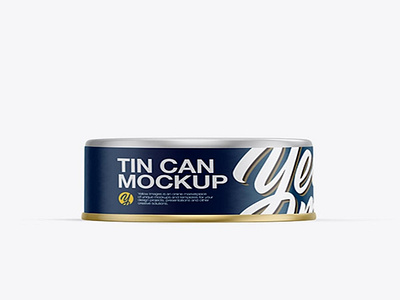 Download Psd Mockup 5oz Can Mockup - Front & Top Views HQ