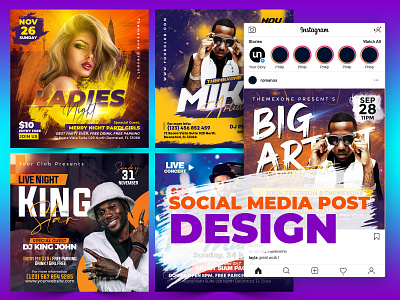 Social Media Ad Design ad advertisement business corporate design facebook flyer graphic design instagram linkedin marketing poster social media post template twitter ui