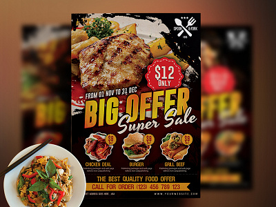 Food Flyer chocolate creative designer dinner drink fast food fast food flyer flyer template food menu menu design modern