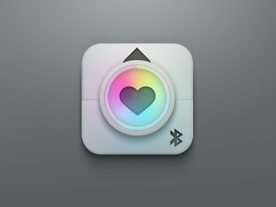 HeartMon Icon bpm counter heart rate icon ios iphone ui design