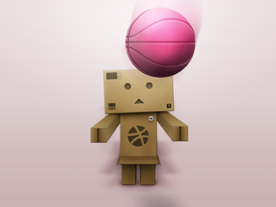 Will he catch it ? basketball danbo dribbble perspective