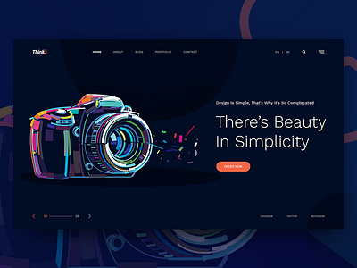 Header Style V3 404 bootstrap colors gradient minimal portfolio profile simple subscribe template typography website