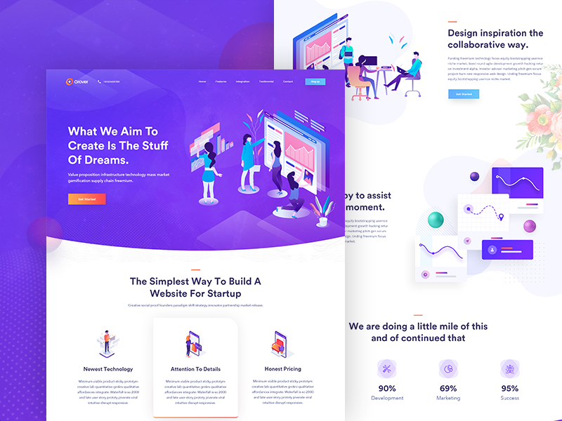 Creative Home Page | Exploration #5 by Zahid Hasan Zisan on Dribbble