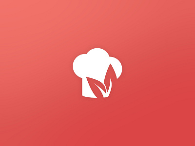 Logo concept app application branding cooking flat identity logo logotype simple vegan vegetarian