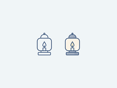 Small oil lantern adobe branding clean design flat icon icons illustrator lantern logo simple