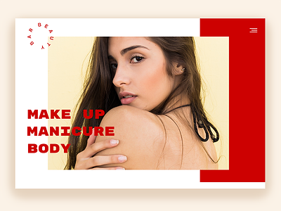 Spa - Concept Wesite beuty body girl makeyp manicure red spa spa logo website website concept