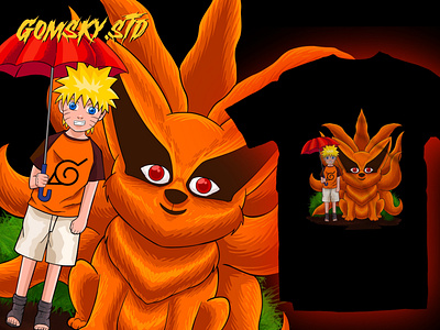 Naruto fanart tshirt illustration