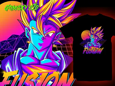 Dragonball retro fanart agni animation design dragonball goku gomskystd graphic design illustration tshirt yugisworo