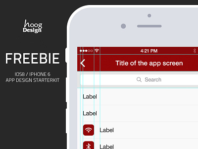 Freebie iOS iPhone6 PSD - App Design Starterkit app design freebie guidelines help ios8 iphone6 kit psd ui uikit