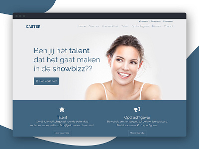 Caster Homepage Concept concept design homepage sketch webdesign