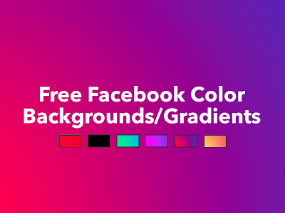 Free Facebook Colored/Gradient Backgrounds PSD