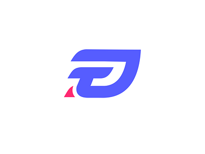 Simple logo combine D + T + car lamp branding design graphic design logo vector