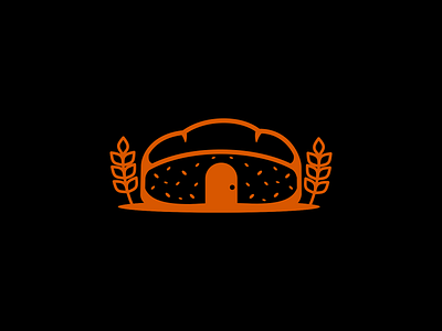 Simple bread store logo branding graphic design logo