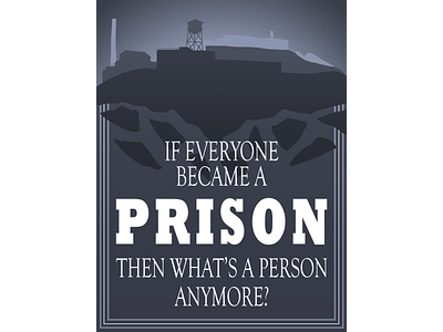 Monument Mythos: Alcatraz Poster design illustration photoshop