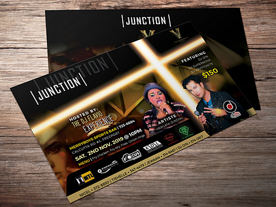 Junction Party Invite graphic design illustrator partyinvites photoshop