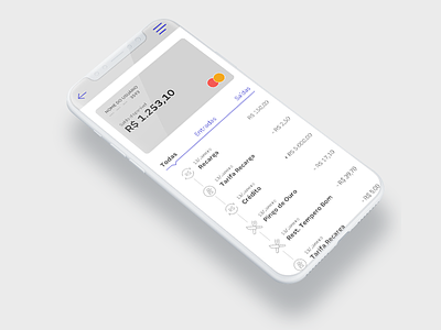Bank App app bank bank app credit card dashboard interface iphone x product dessign ui ux