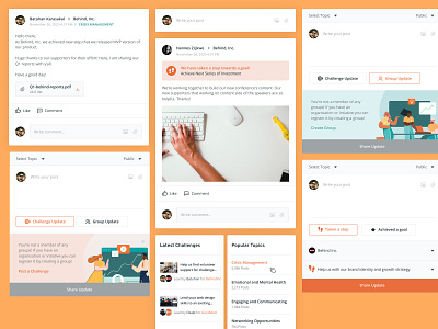 Goodsted Social Feed UI Components components design feed illustration interface product social ui