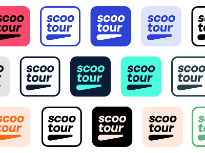 Color Palette Alternatives for Scootour Branding