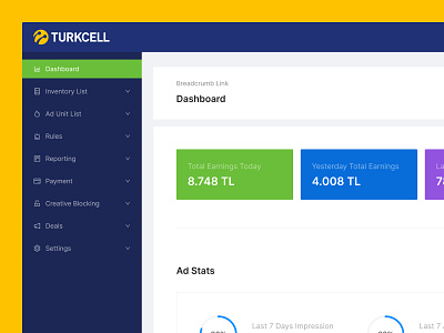 Upcoming AD Management SSP Project ad ad unit advertising dashboard management project ssp turkcell