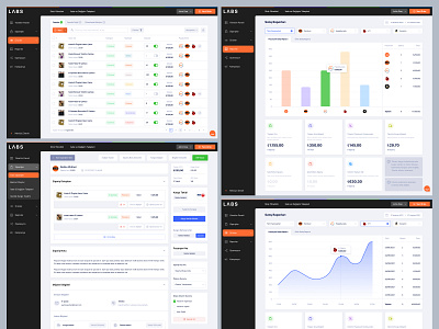 LabsOffice - Ecommerce Managing Platform Screens