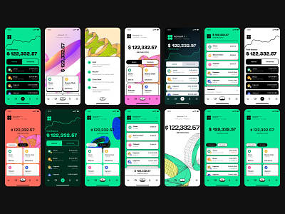 Clover Finance - Crypto Wallet App Visual Exploration app clover crypto design exploration finance fintech interface product ui visual wallet