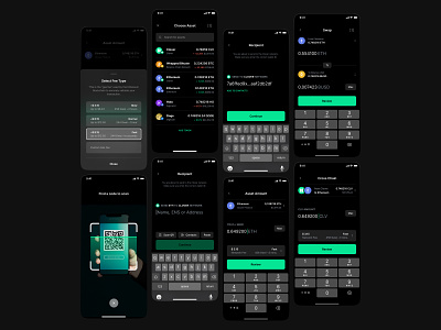 Clover Finance - Send, Swap, Cross Chain Your Asset application clover cross chain crypto design finance fintech interface product screen swap ui ux