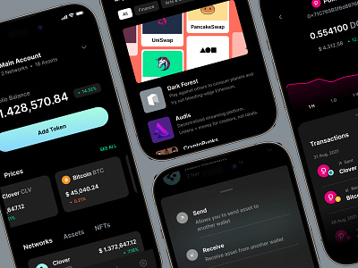 Clover Wallet - Updated UI