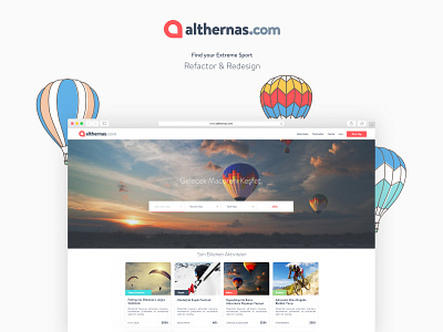 Althernas.com UI&UX Design