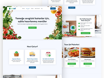 Tazesef Redesign Process box design ecommerce food fruit redesign tazesef ui ux vegetables