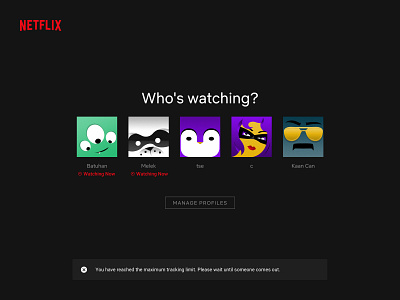 Netflix Who's Watching UX Improvement