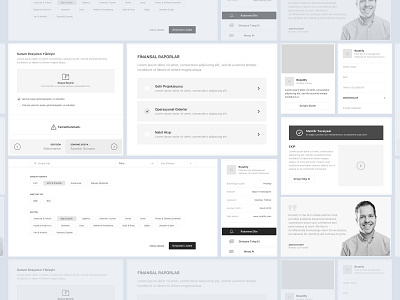 StartupMarket | Components Designed on Wireframe Stage