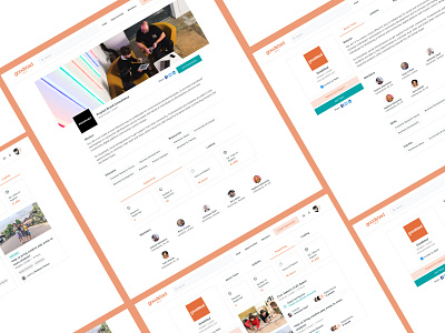 Goodsted - Team & Community Pages application community design interface page page design product screen team ui ux