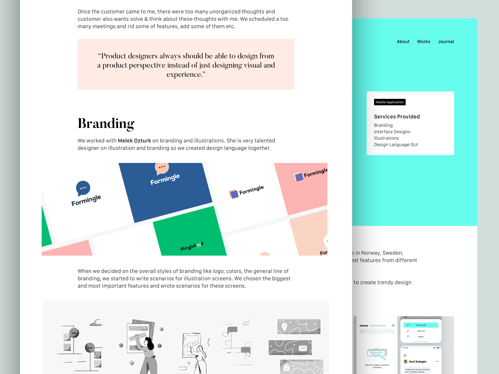 case study on dribbble