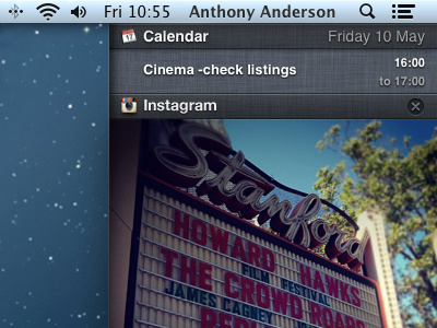 Instagram Notifications apple desktop instagram mac notifications photo ui ux