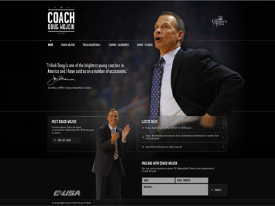 Coach website black design identity media web web design webdesign website