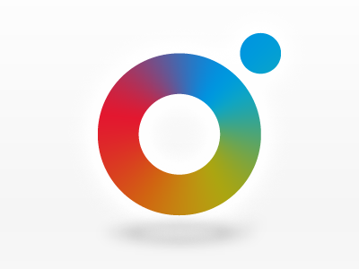 Lenshare Logo app application badge branding camera color icon ios logo mark