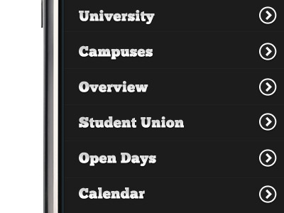 Mobile campus iphone navigation