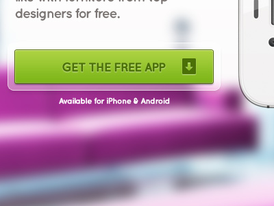 App promo site android app apple blur button download free green iphone pink website