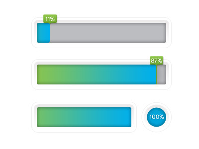 Percent2 bar interface percent ui web web design website