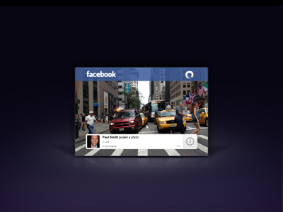 Card - Lifestreams app card facebook interface ipad lifestream photo stream ui