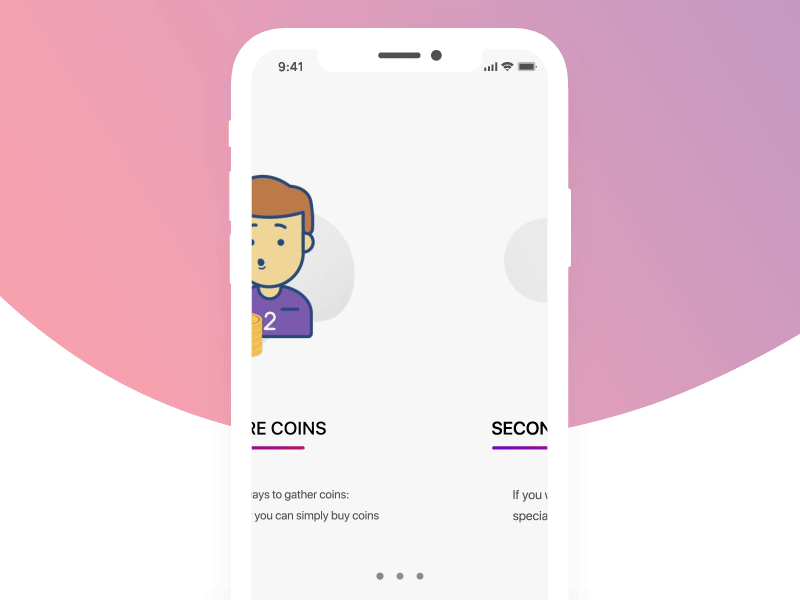 Onboarding concept - Arioo app application character design explanation tour illustration onboarding prototype registration signup ui ux wizard
