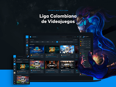 LCV: E-Sports Web Platform Design counter strike dark dashboard dota esports faceit games gaming ladder steam ui ux