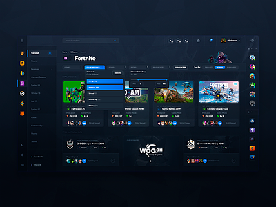 E-Sports Website Design (Tournaments)