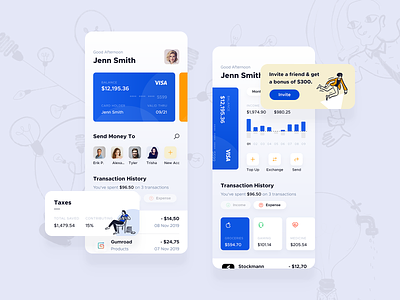 Wallet Application Concept account app banking clean concept currency design finance fintech interface ios mobile payment product trading transfer ui ux wallet white